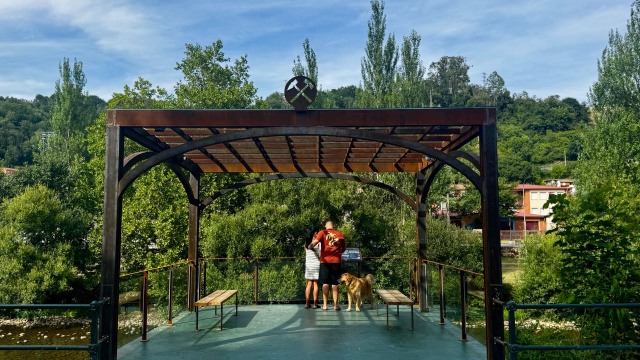 Mirador a las riberas del Nalón - Sama de Langreo